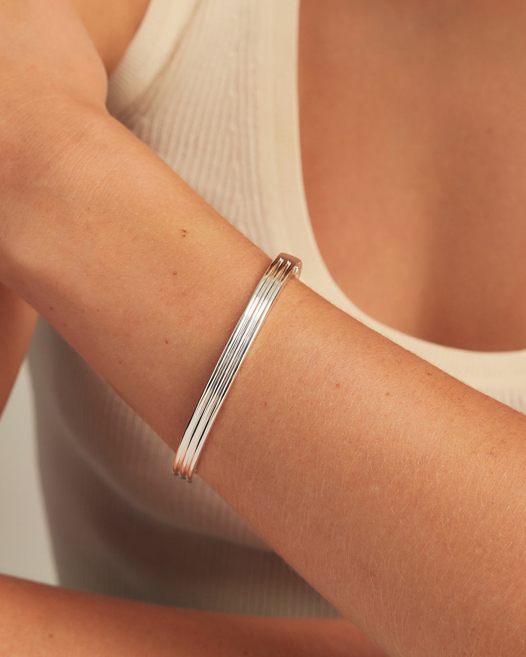 Melrose Cuff  || option::Silver Plated