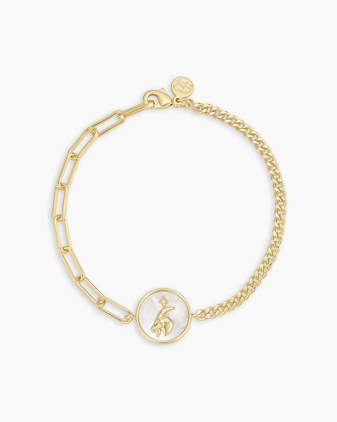 Vintage Zodiac Bracelet || option::18K Gold Plated, Capricorn