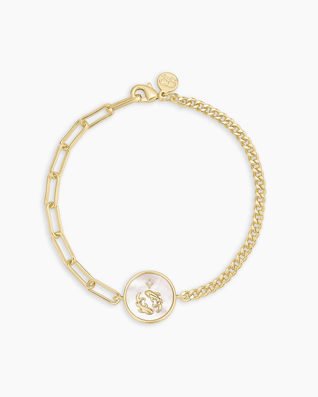 Vintage Zodiac Bracelet || option::18K Gold Plated, Pisces