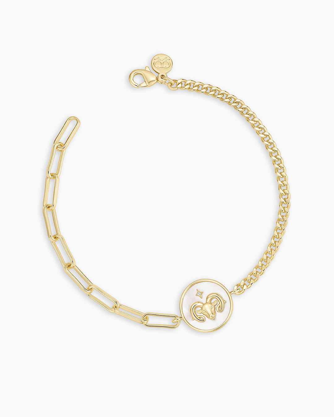 Vintage Zodiac Bracelet || option::18K Gold Plated, Aries