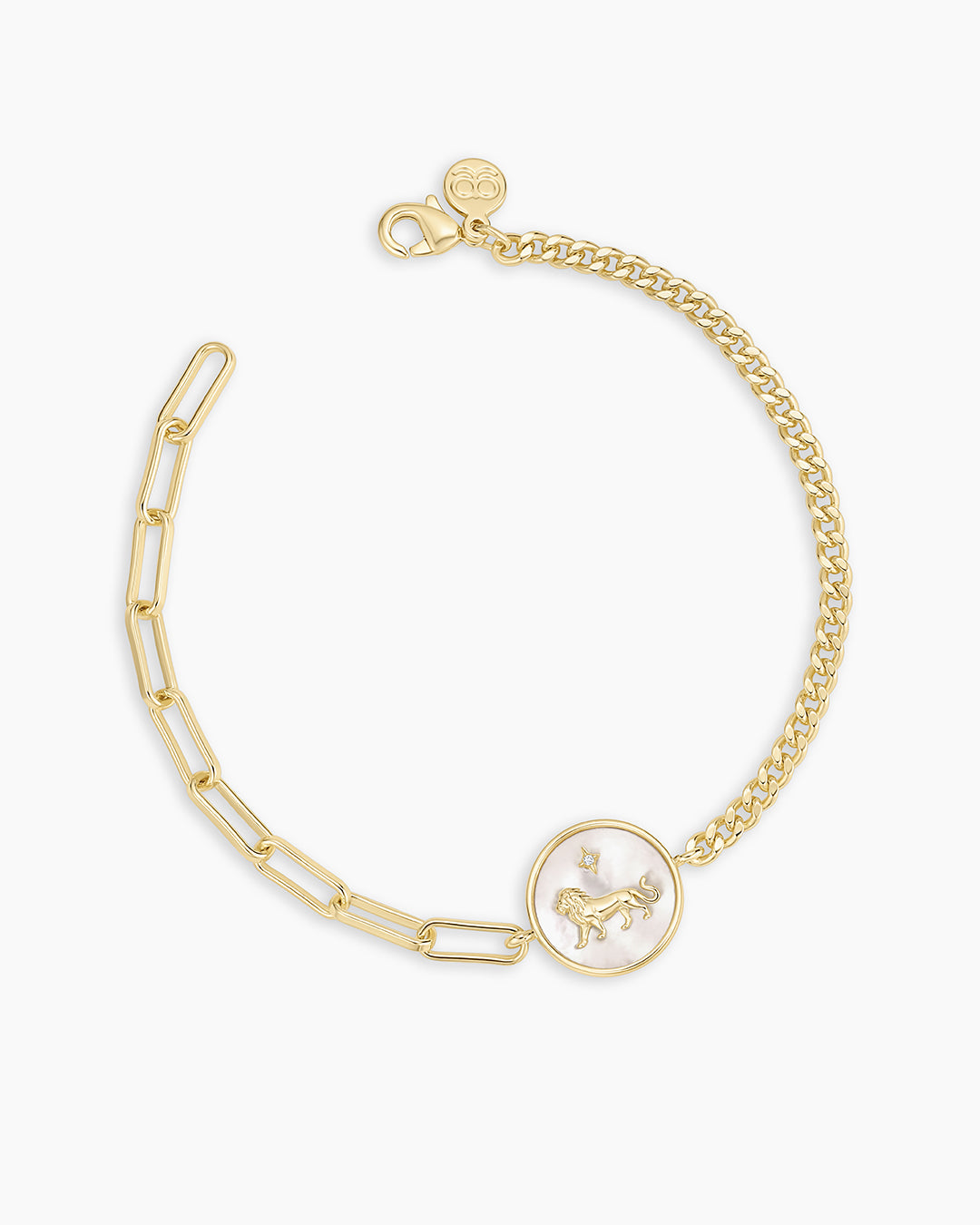 Vintage Zodiac Bracelet || option::18K Gold Plated, Leo