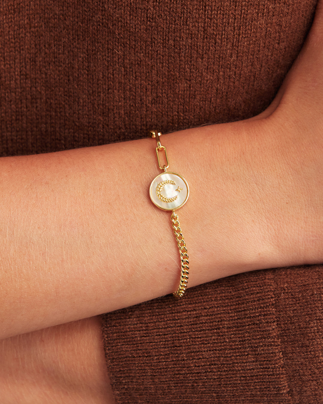 Vintage Zodiac Bracelet || option::18K Gold Plated, Virgo