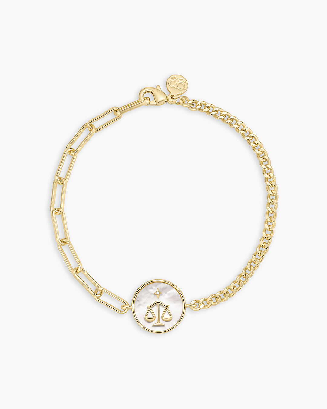 Vintage Zodiac Bracelet || option::18K Gold Plated, Libra