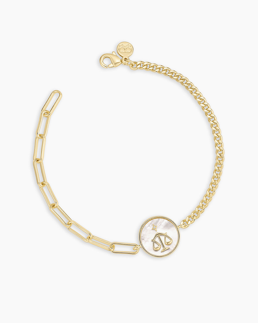 Vintage Zodiac Bracelet || option::18K Gold Plated, Libra
