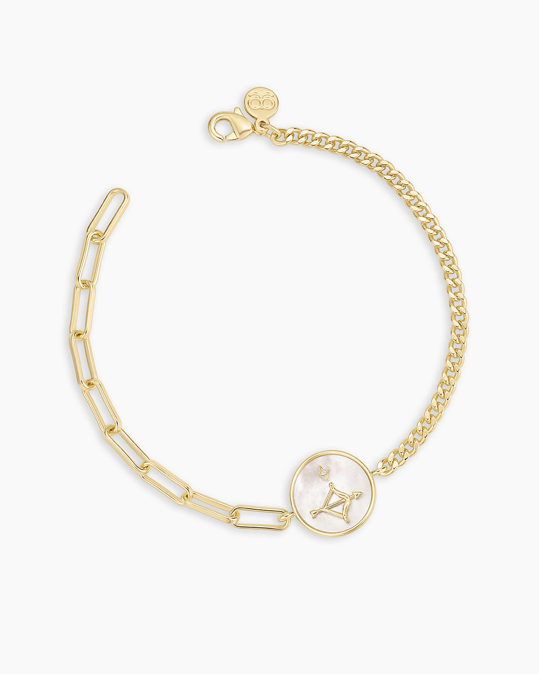 Vintage Zodiac Bracelet || option::18K Gold Plated, Sagittarius