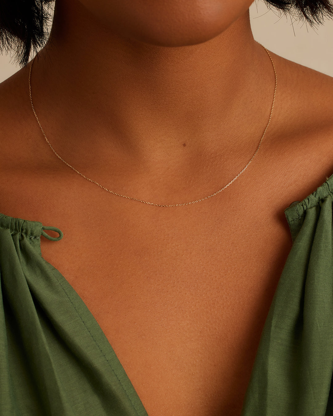 14k Gold Basic Chain || option::14k Solid Gold