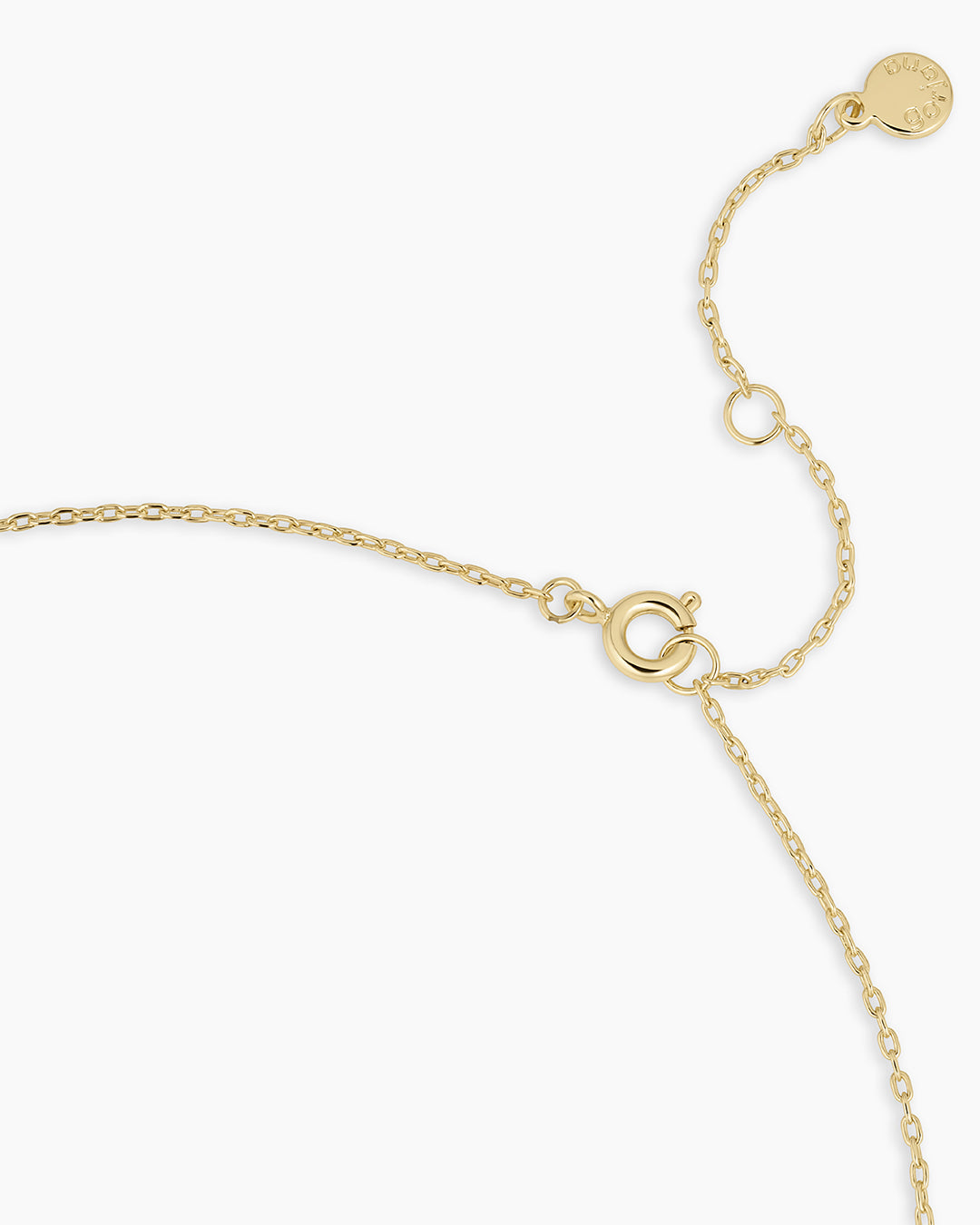 Diamond Bond Necklace || option::14k Solid Gold, Single - Diamonds Right