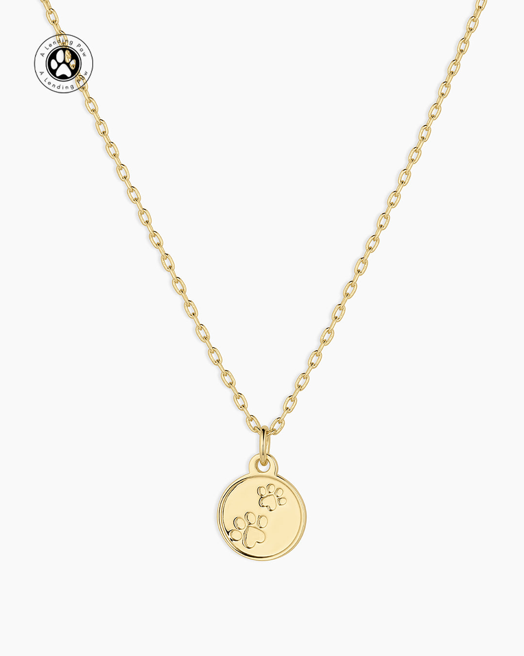 Double Paw Necklace || option::18k Gold Plated