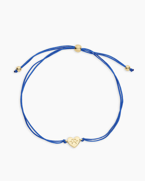 Single Paw Heart Bracelet || option::18k Gold Plated