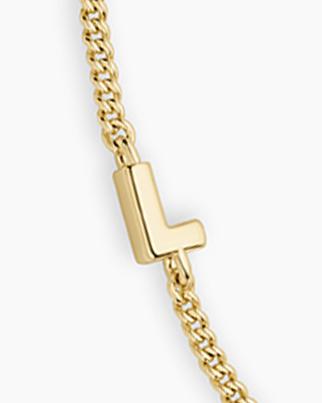 Wilder Mini Alphabet Bracelet || option::18k Gold Plated, L