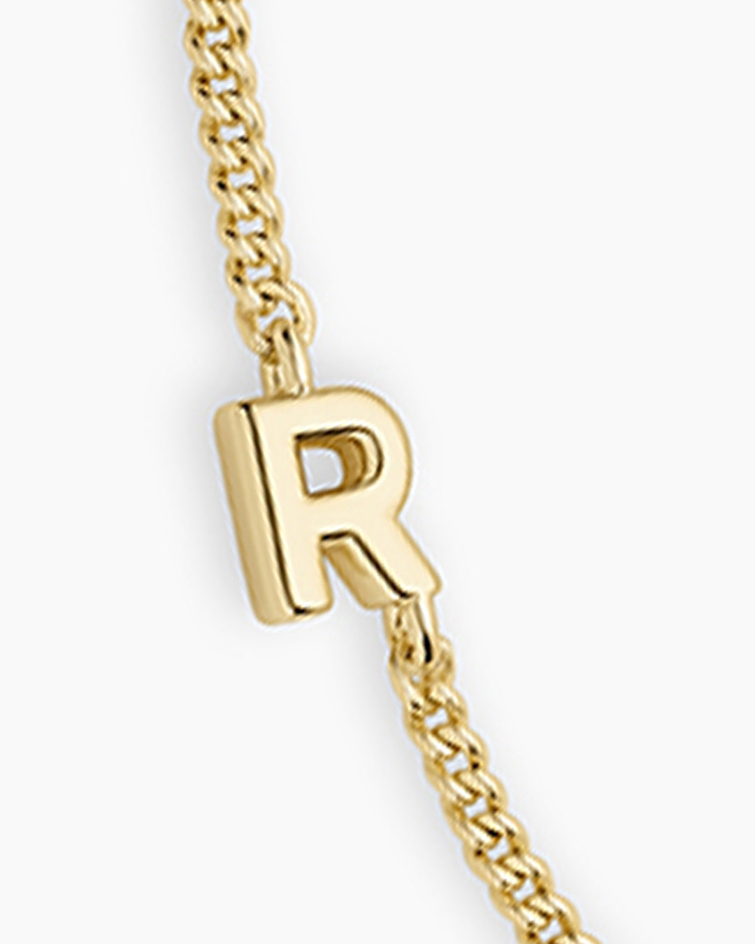 Wilder Mini Alphabet Bracelet || option::18k Gold Plated, R