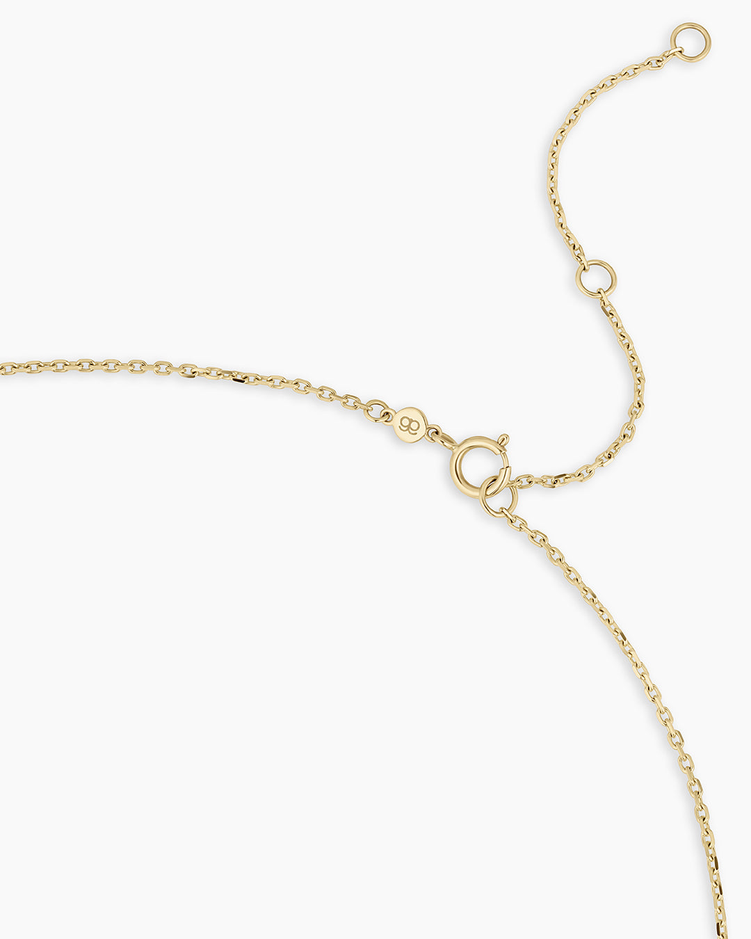 Diamond Vintage Alphabet Necklace || option::14k Solid Gold, I