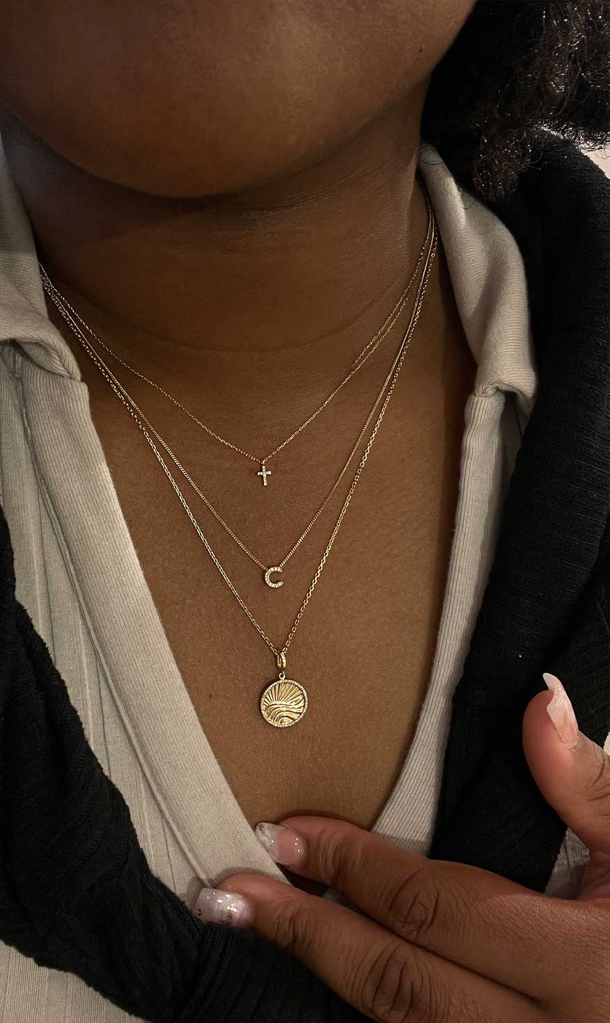 layered necklaces