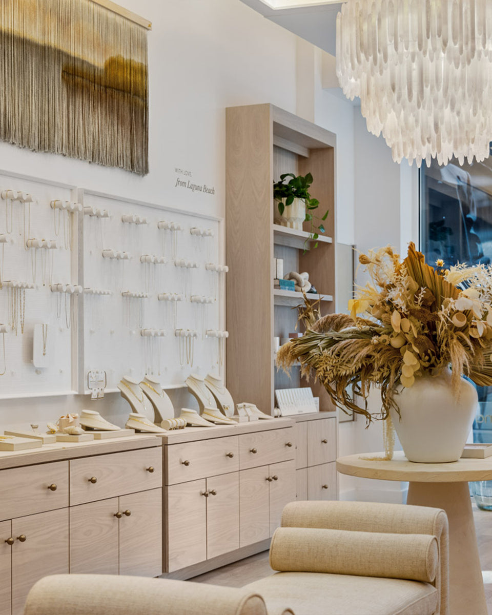 inside of boca raton store - jewelry displays