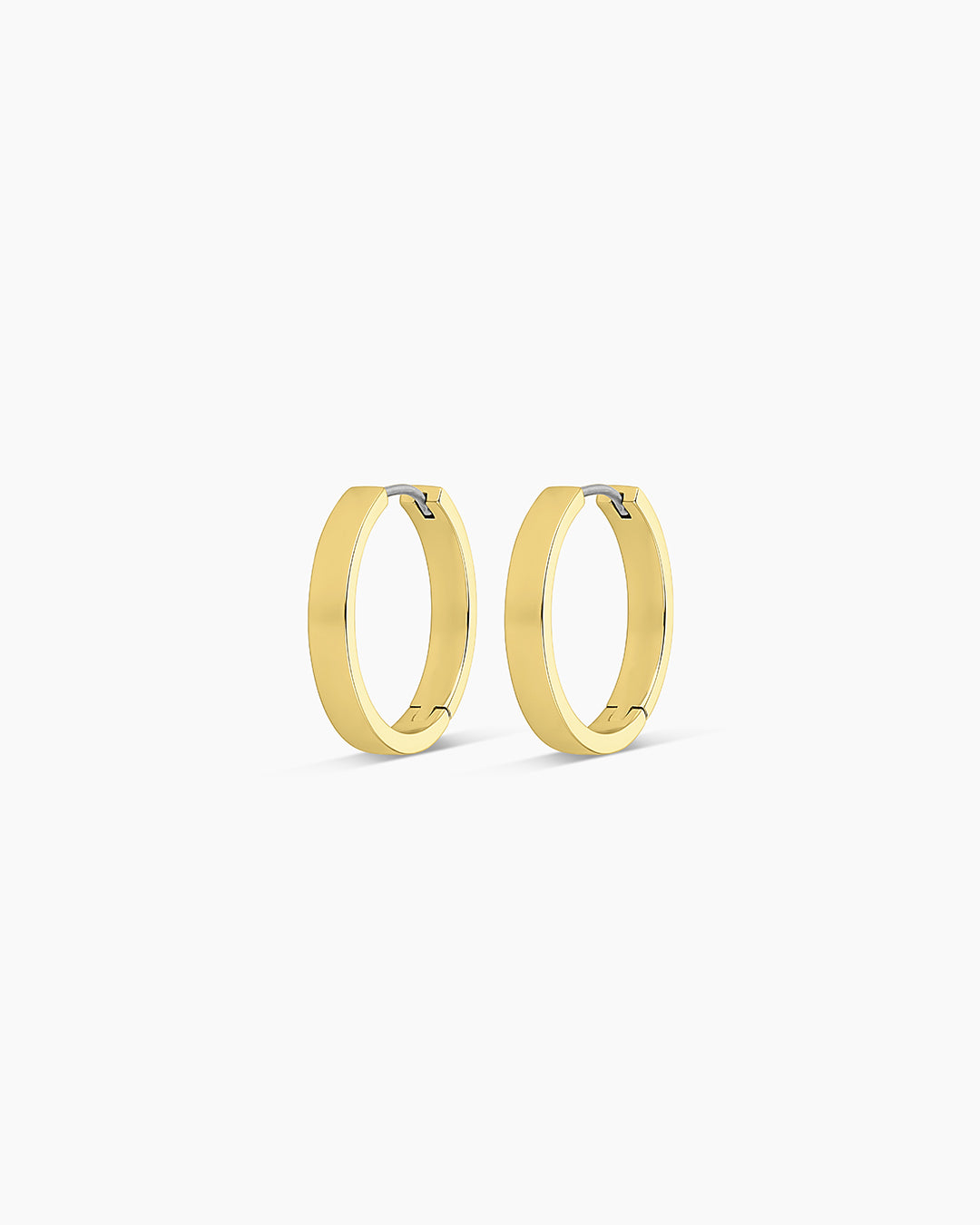 Rose Hoops Chunky hoops || option::18k Gold Plated