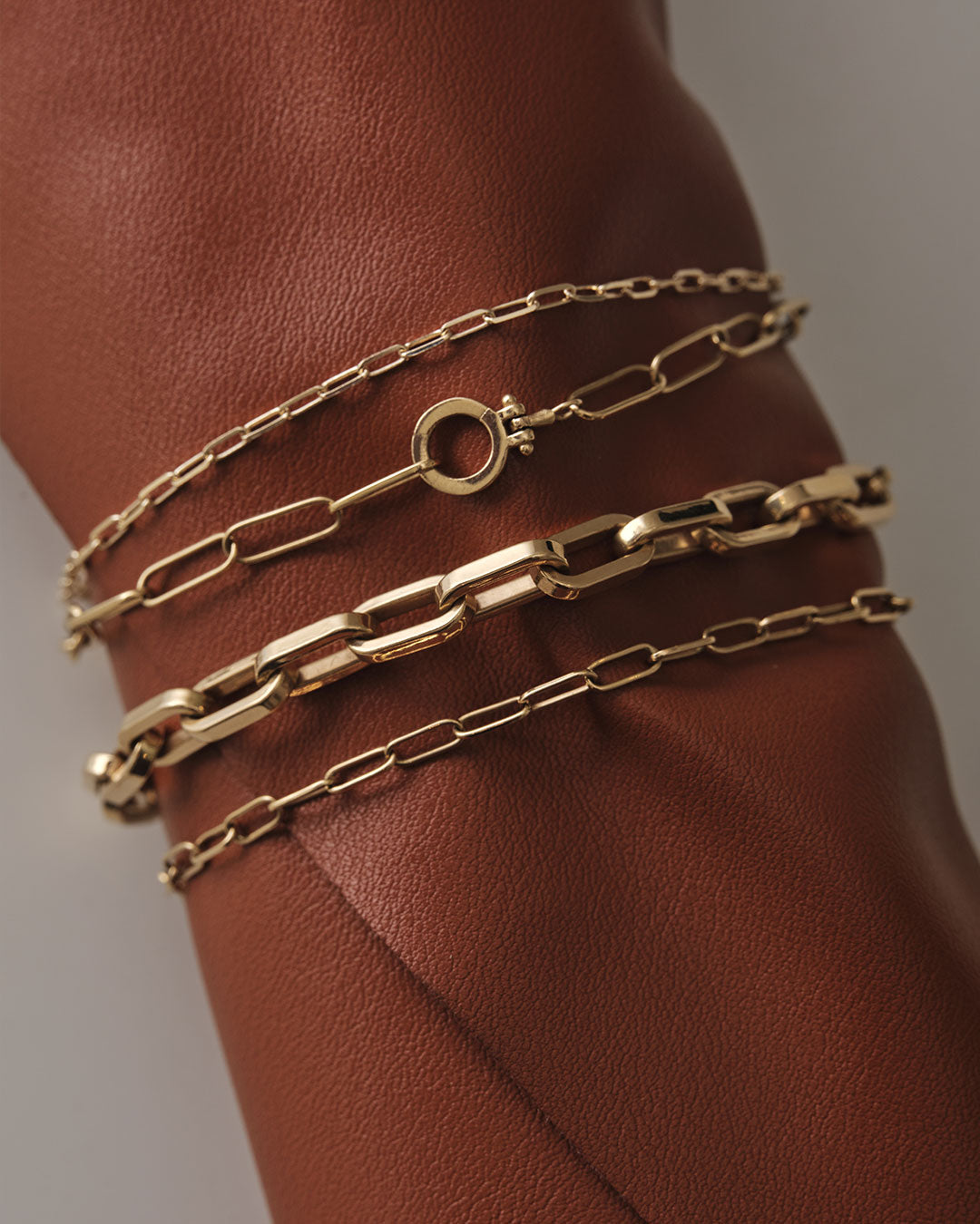 solid gold chain link bracelets. Shop bracelets