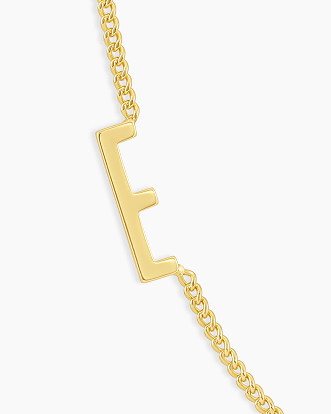 Wilder Alphabet Necklace Alphabet Necklace || option::18k Gold Plated, E