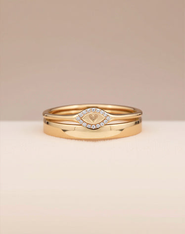 solid gold and diamond rings