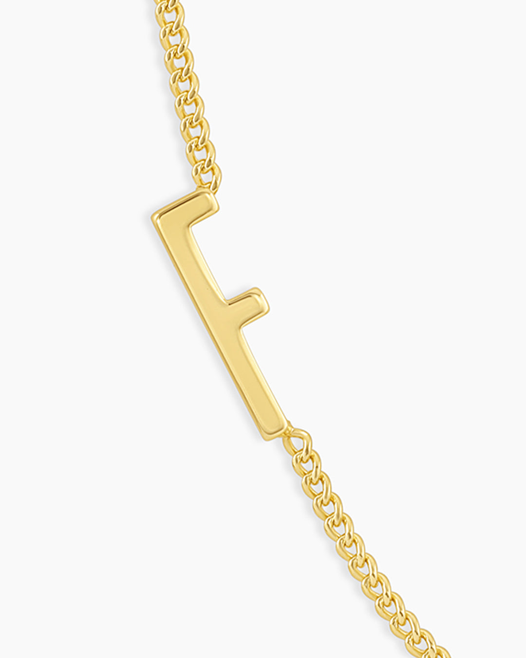 Wilder Alphabet Necklace Alphabet Necklace || option::18k Gold Plated, F