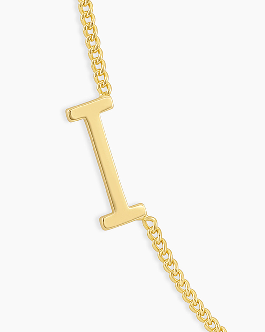 Wilder Alphabet Necklace Alphabet Necklace || option::18k Gold Plated, I