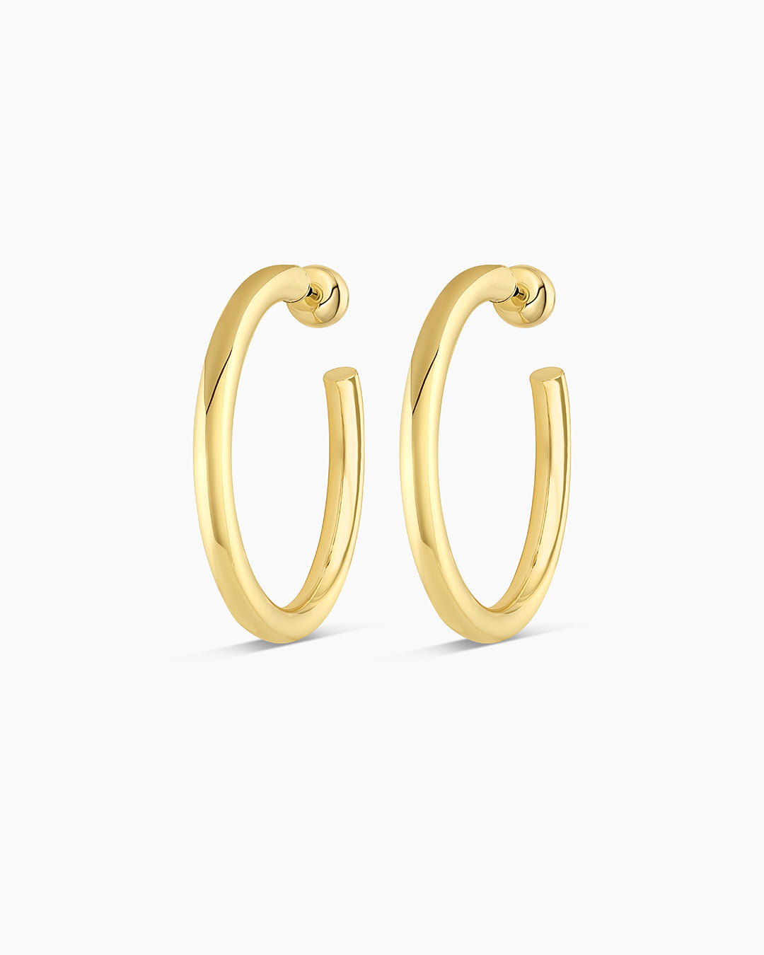 Carter Hoops || option::Gold Plated