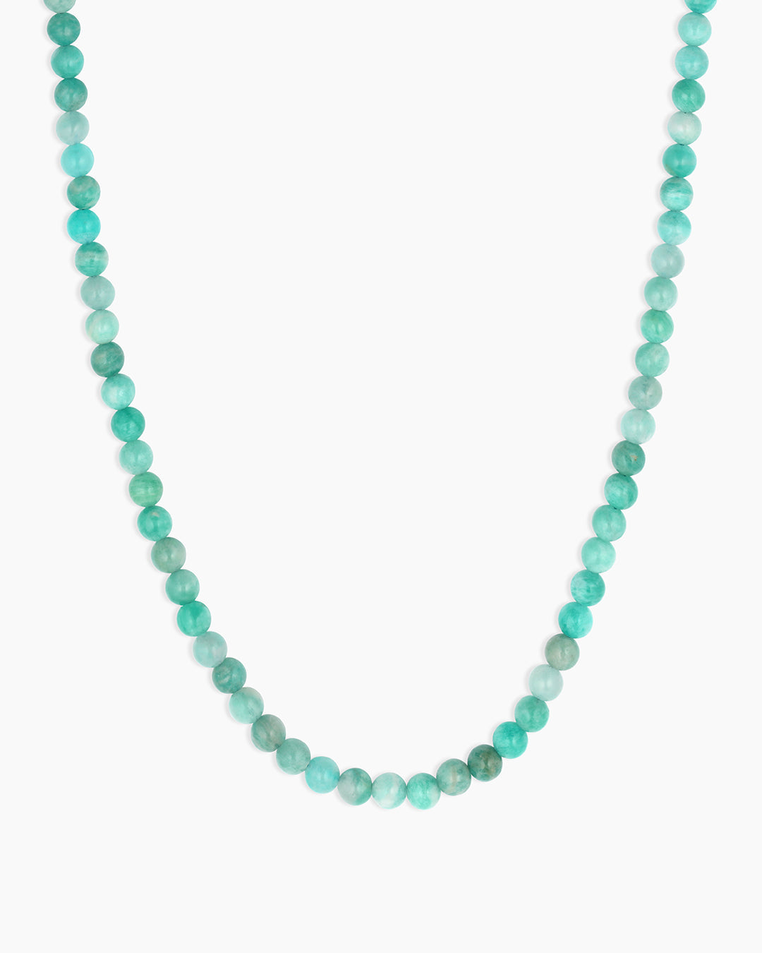 Carter Gemstone Necklace || option::18k Gold Plated, Blue Amazonite