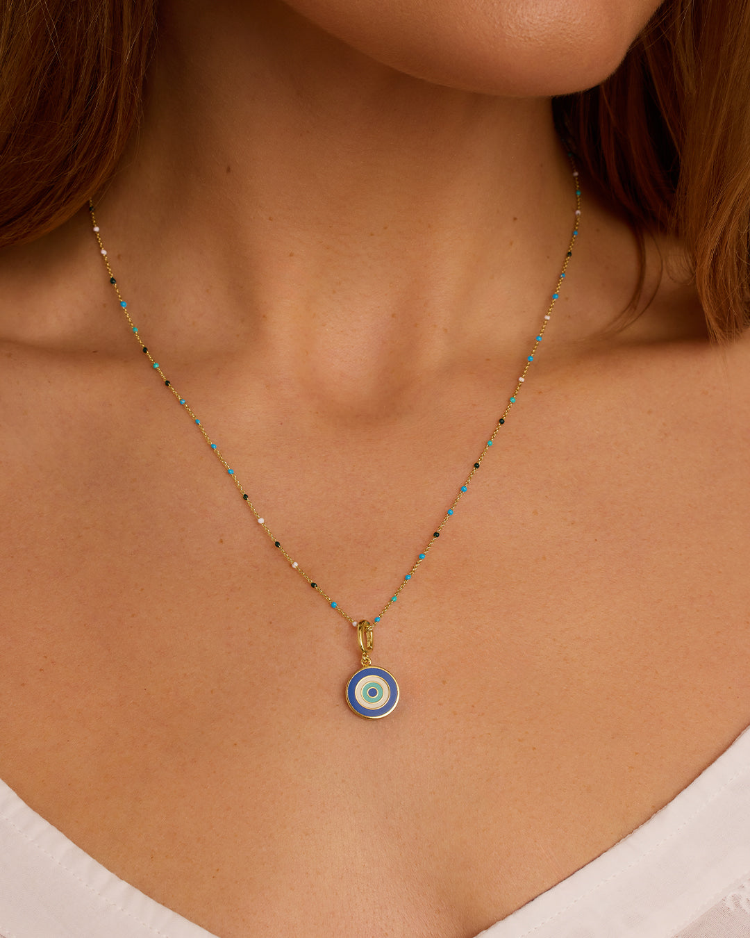 Evil Eye Capri Necklace || option::Gold Plated