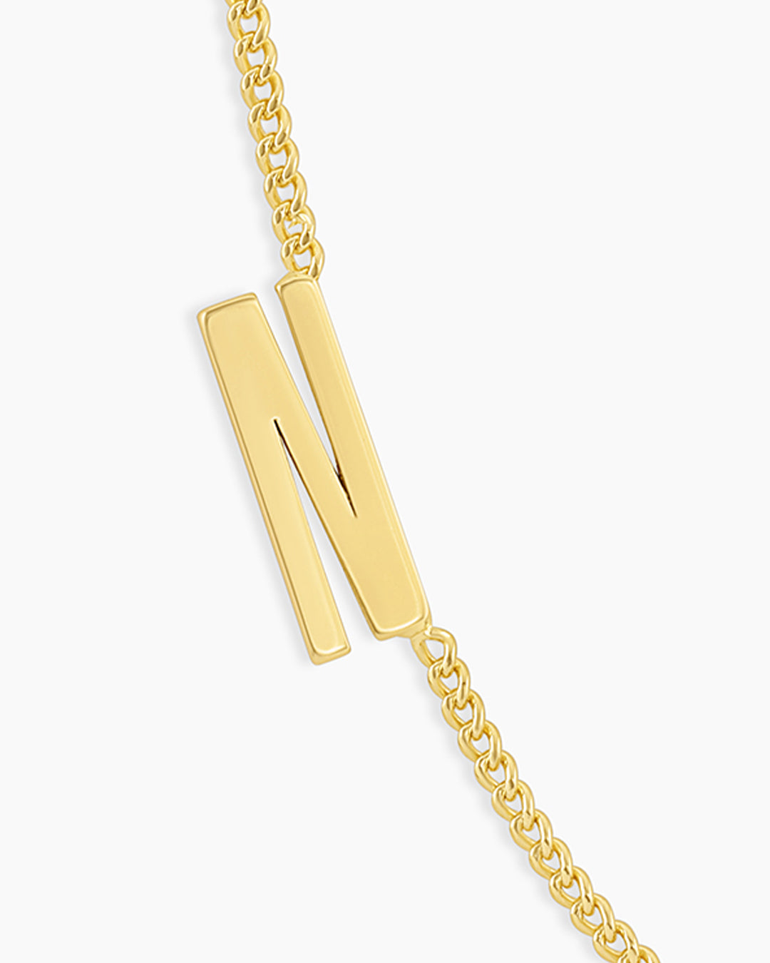 Wilder Alphabet Necklace Alphabet Necklace || option::18k Gold Plated, N