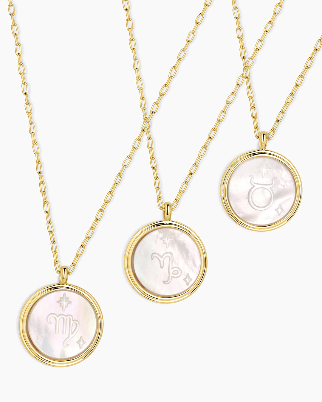 18k gold plated zodiac necklaces