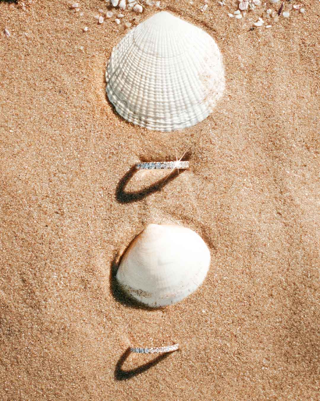 lab grown diamond rings and shells