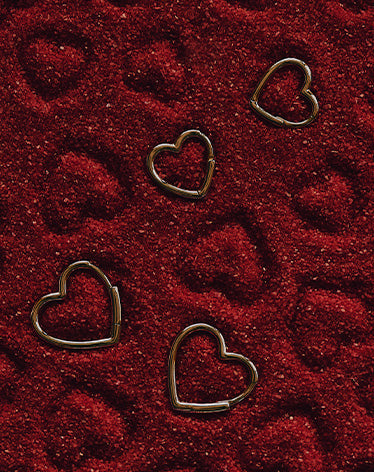 Heart shaped earrings. shop the valentine's day gift guide. 