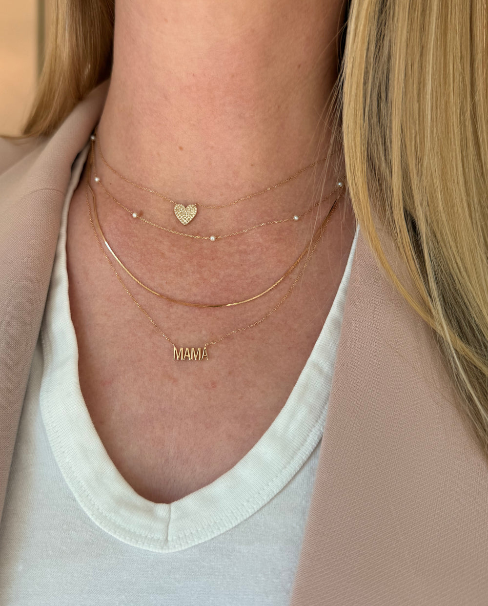 layered necklaces