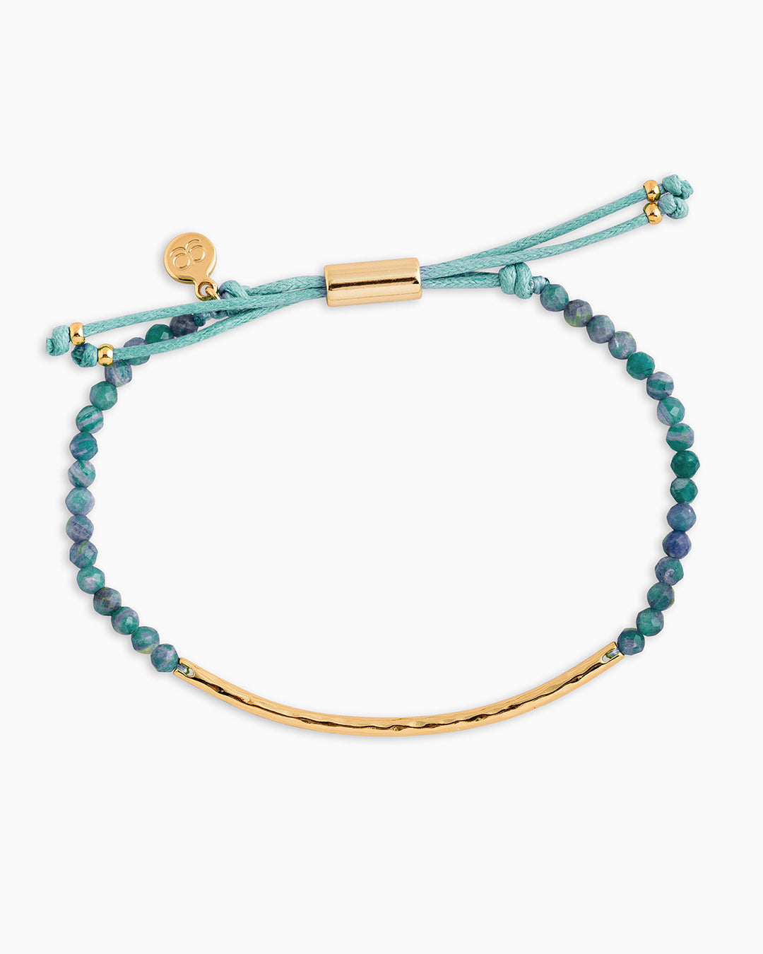 Power Gemstone Bracelet || option::18k Gold Plated, Apatite