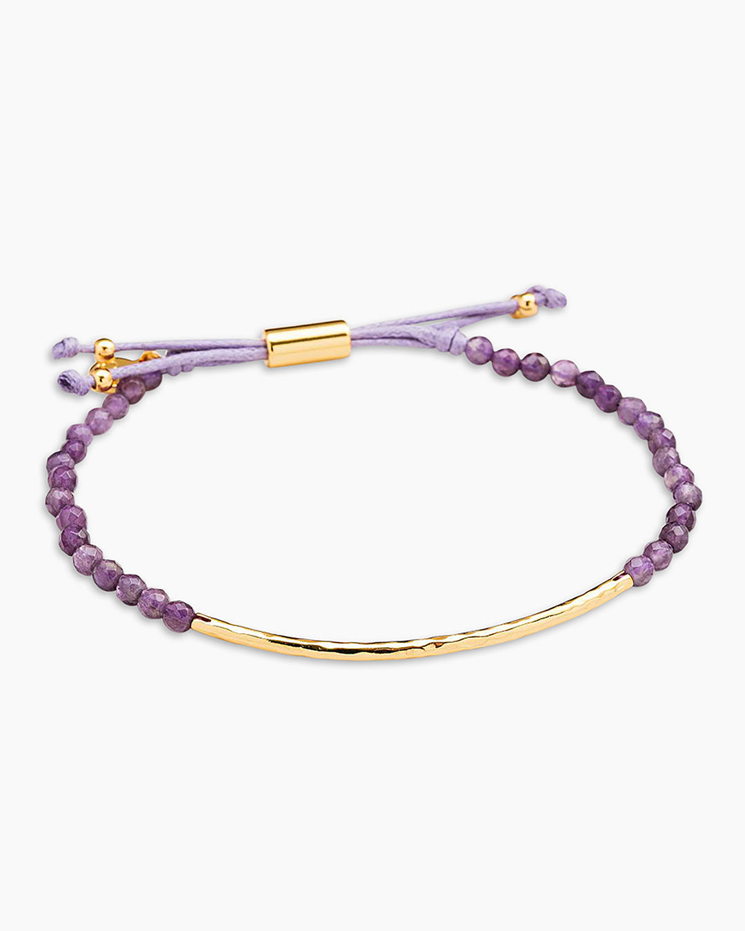 Power Gemstone Bracelet for Tranquility || option::18k Gold Plated, Amethyst