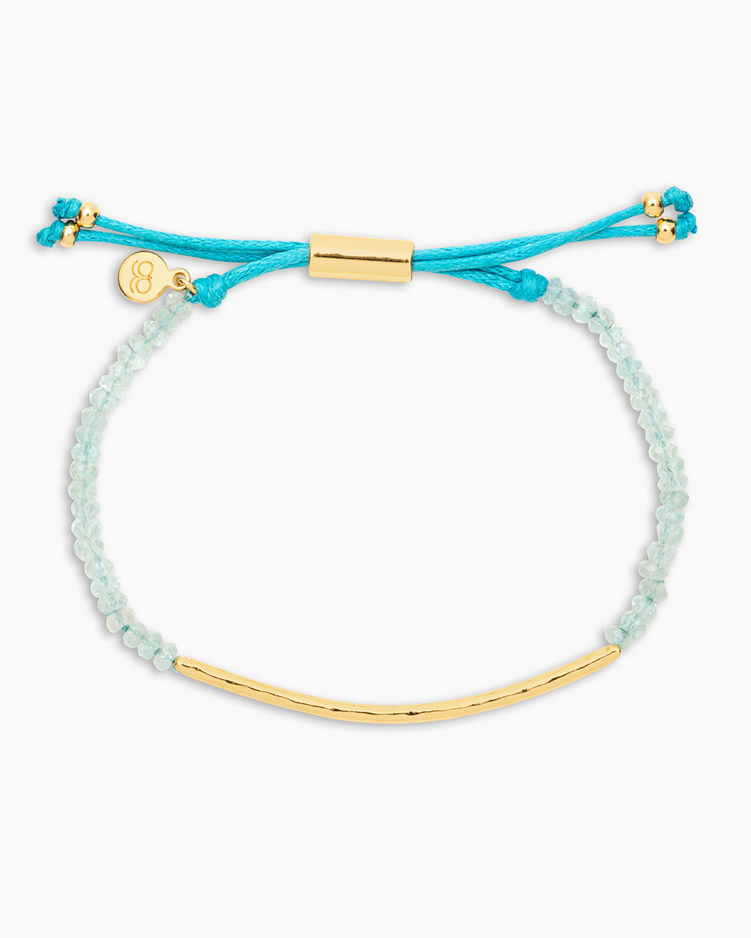 Power Gemstone Bracelet for Truth || option::18k Gold Plated, Aquamarine