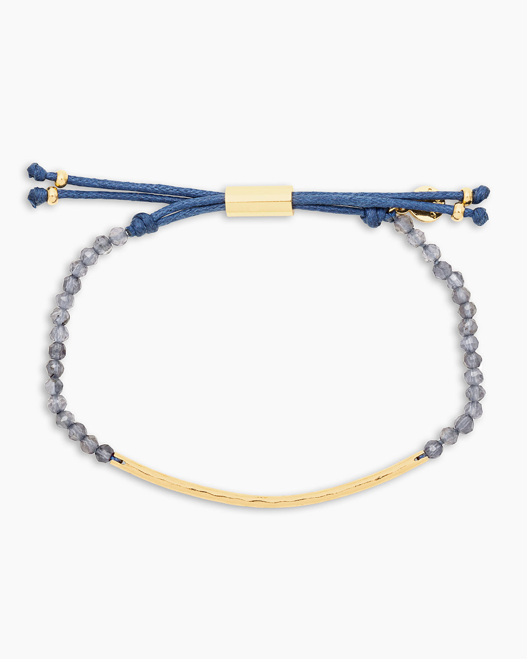 Power Gemstone Bracelet for Focus || option::18k Gold Plated, Iolite