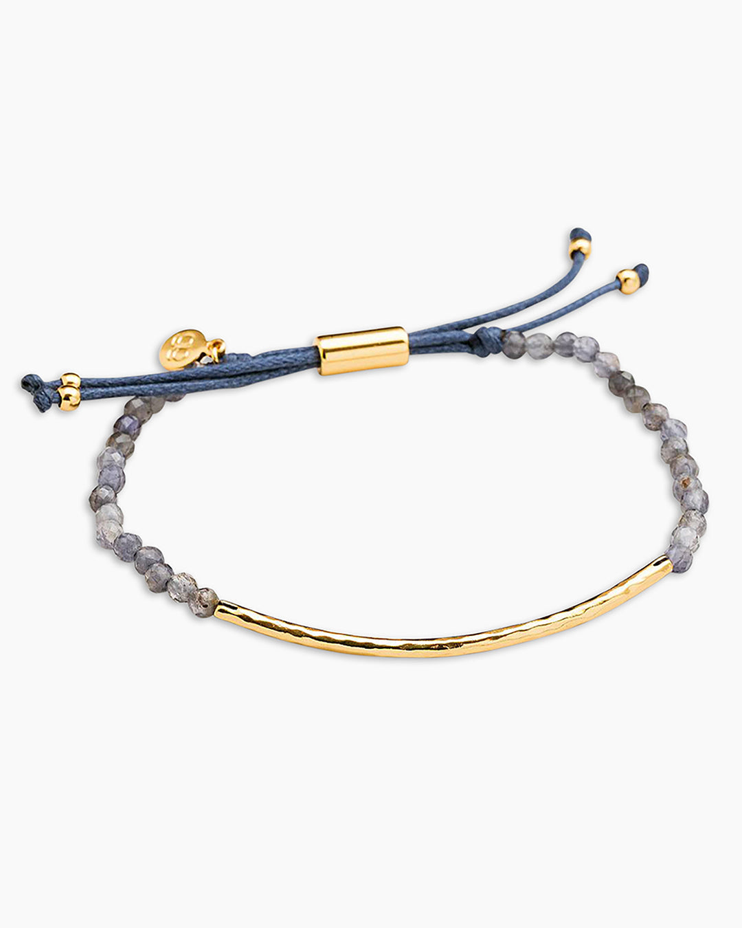 Power Gemstone Bracelet for Focus || option::18k Gold Plated, Iolite