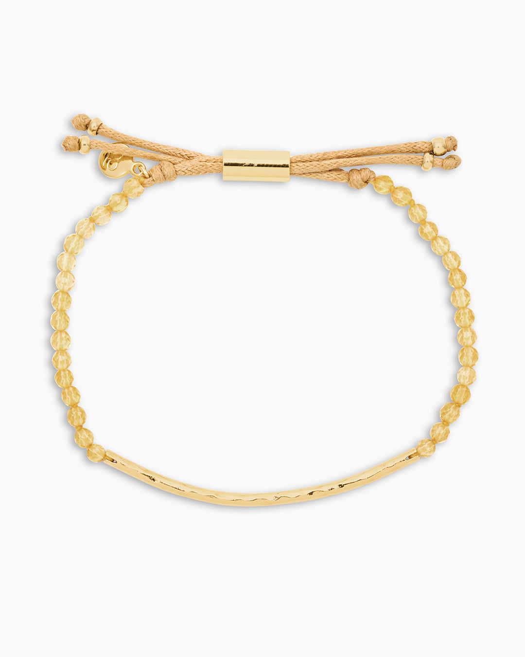 Power Gemstone Bracelet for Abundance || option::18k Gold Plated, Citrine