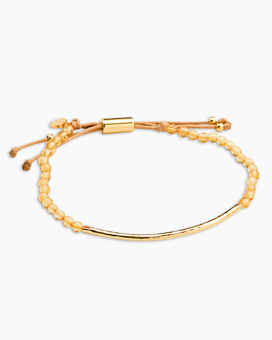 Power Gemstone Bracelet for Abundance || option::18k Gold Plated, Citrine