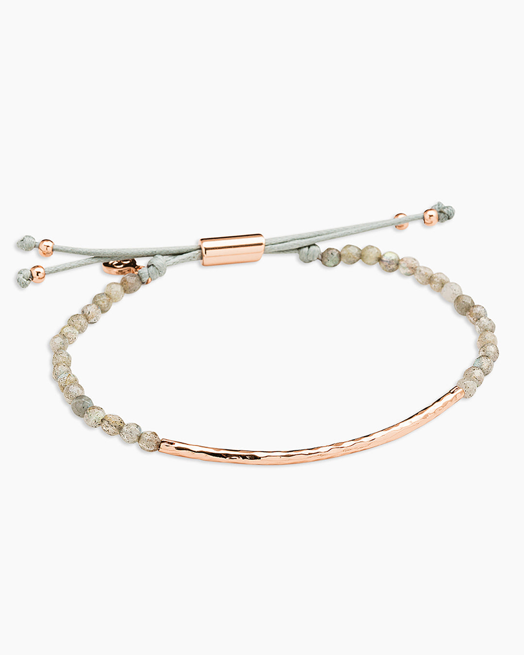 RosePower Gemstone Bracelet for Balance || option::Rose 18k Gold Plated, Labradorite - Balance