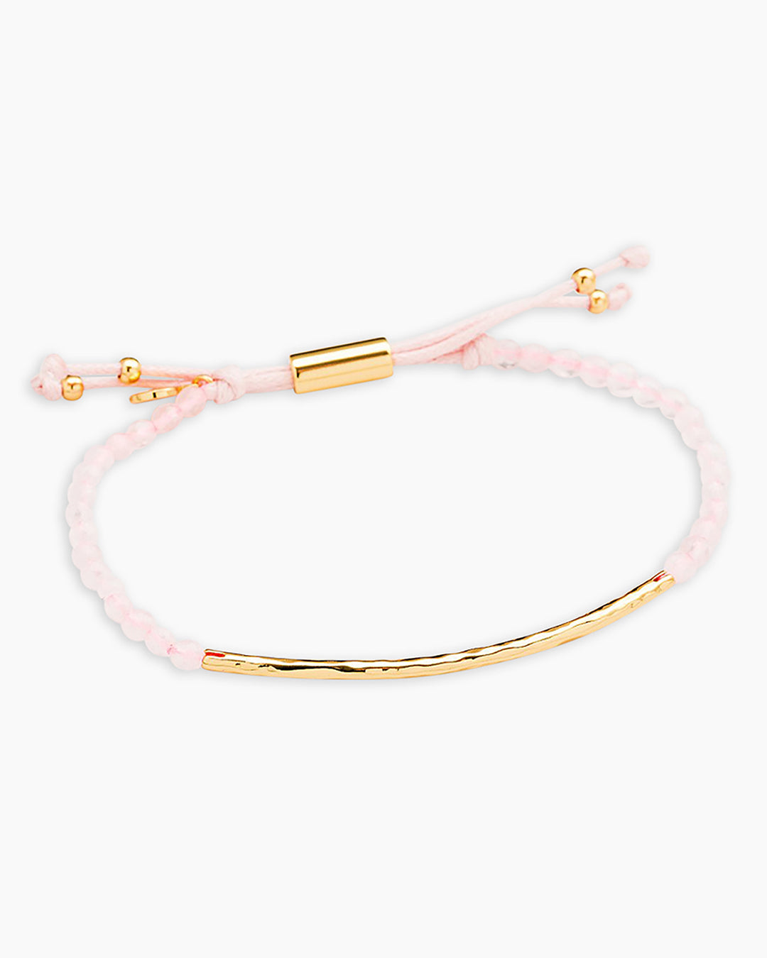 Power Gemstone Bracelet for Love || option::18k Gold Plated, Rose Quartz