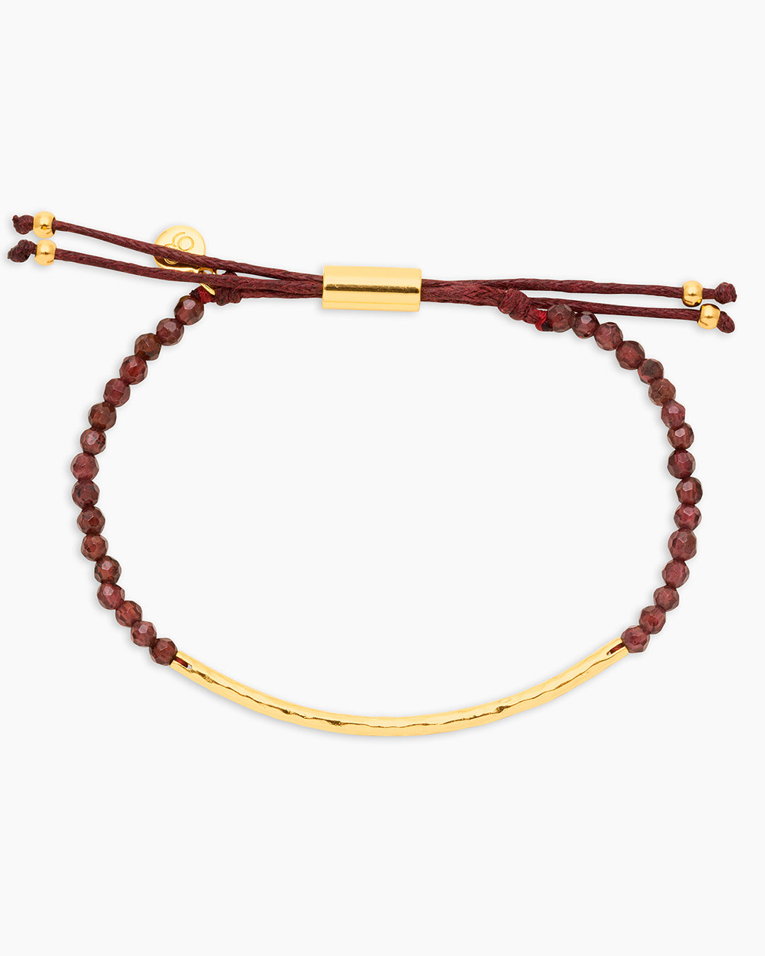 Power Gemstone Bracelet for Energy || option::18k Gold Plated, Garnet