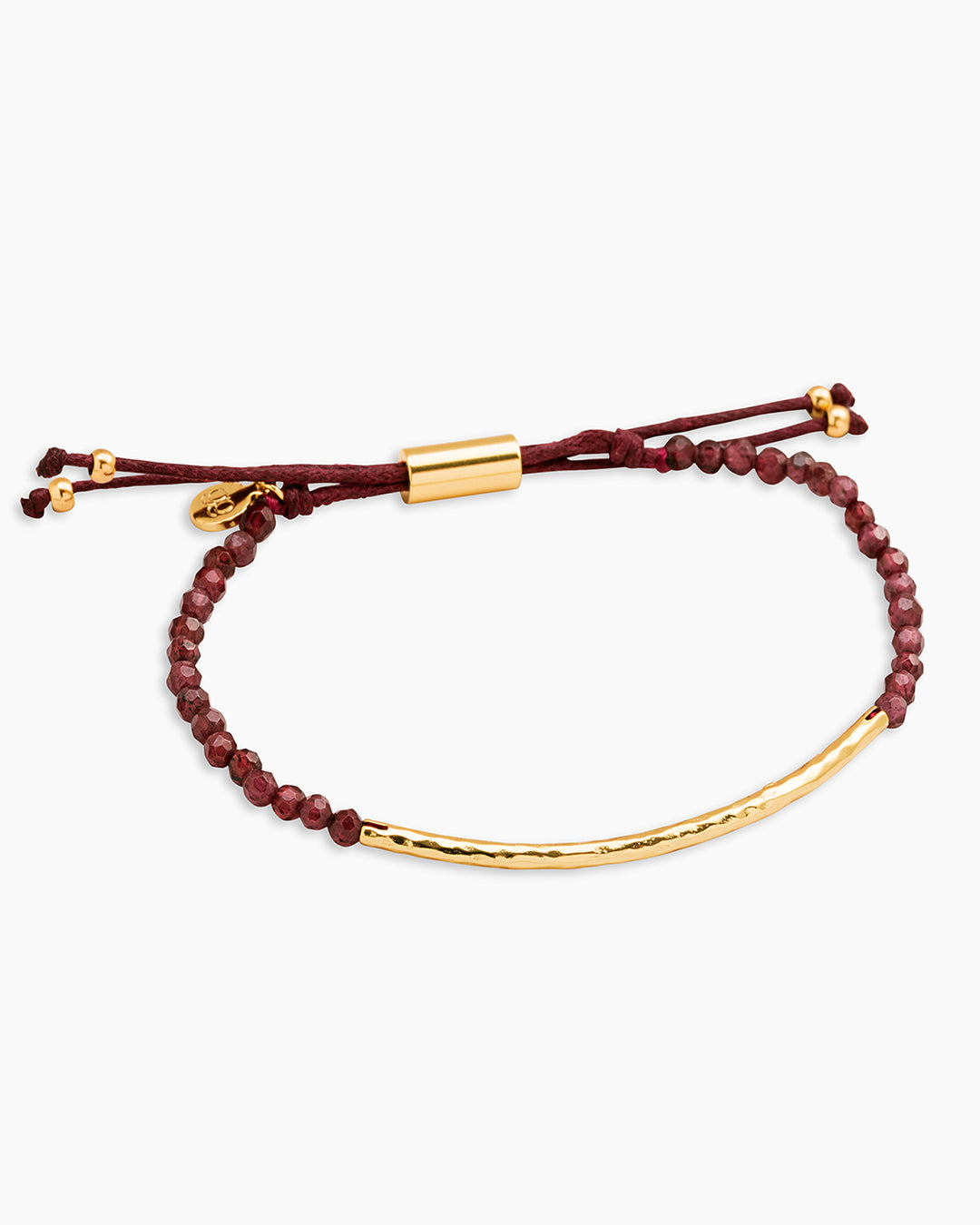 Power Gemstone Bracelet for Energy || option::18k Gold Plated, Garnet