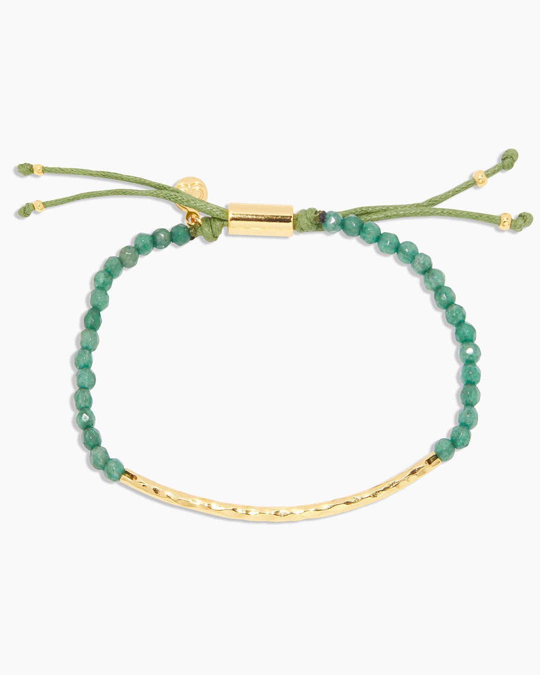 Power Gemstone Bracelet for Luck || option::18k Gold Plated, Aventurine