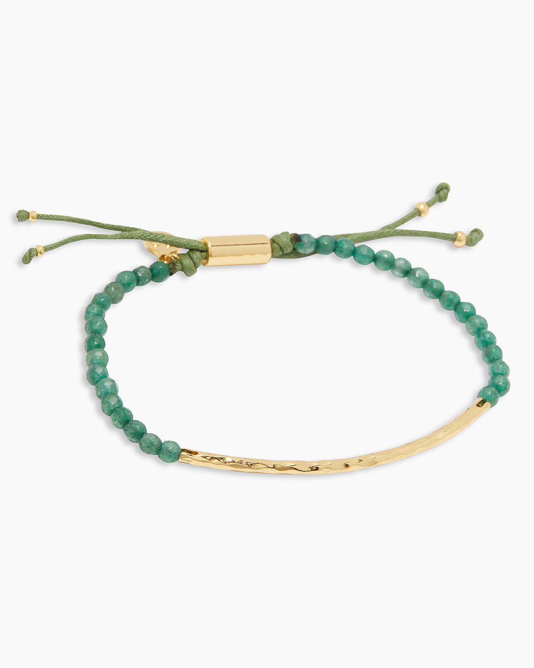 Power Gemstone Bracelet for Luck || option::18k Gold Plated, Aventurine