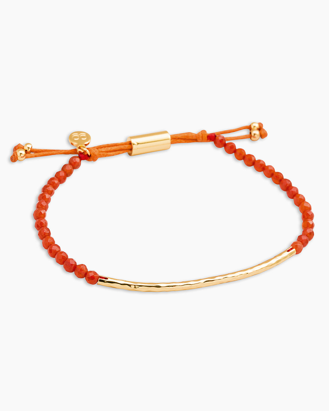 Power Gemstone Bracelet for Confidence || option::18k Gold Plated, Orange Agate