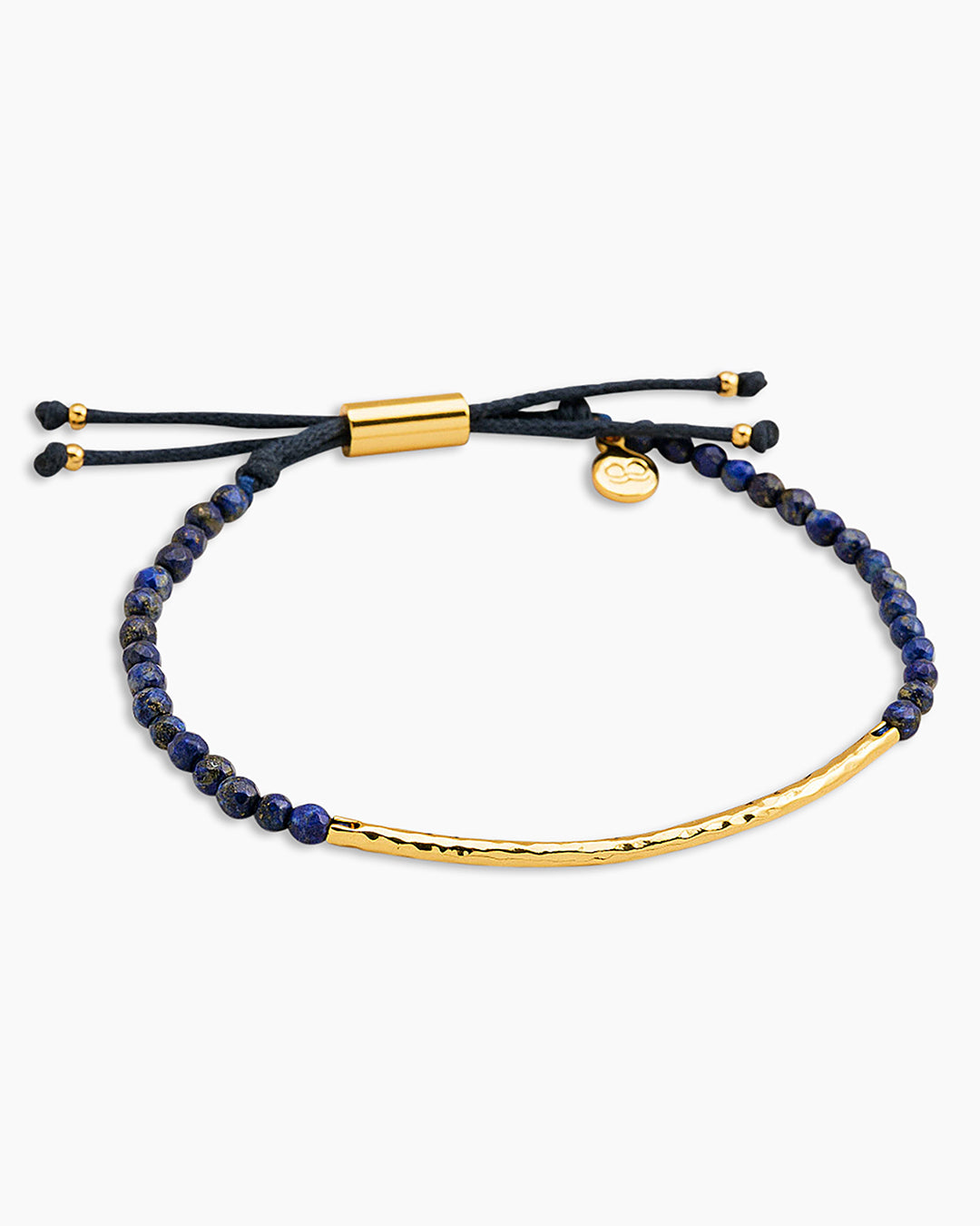 Power Gemstone Bracelet For Wisdom || option::18k Gold Plated, Lapis