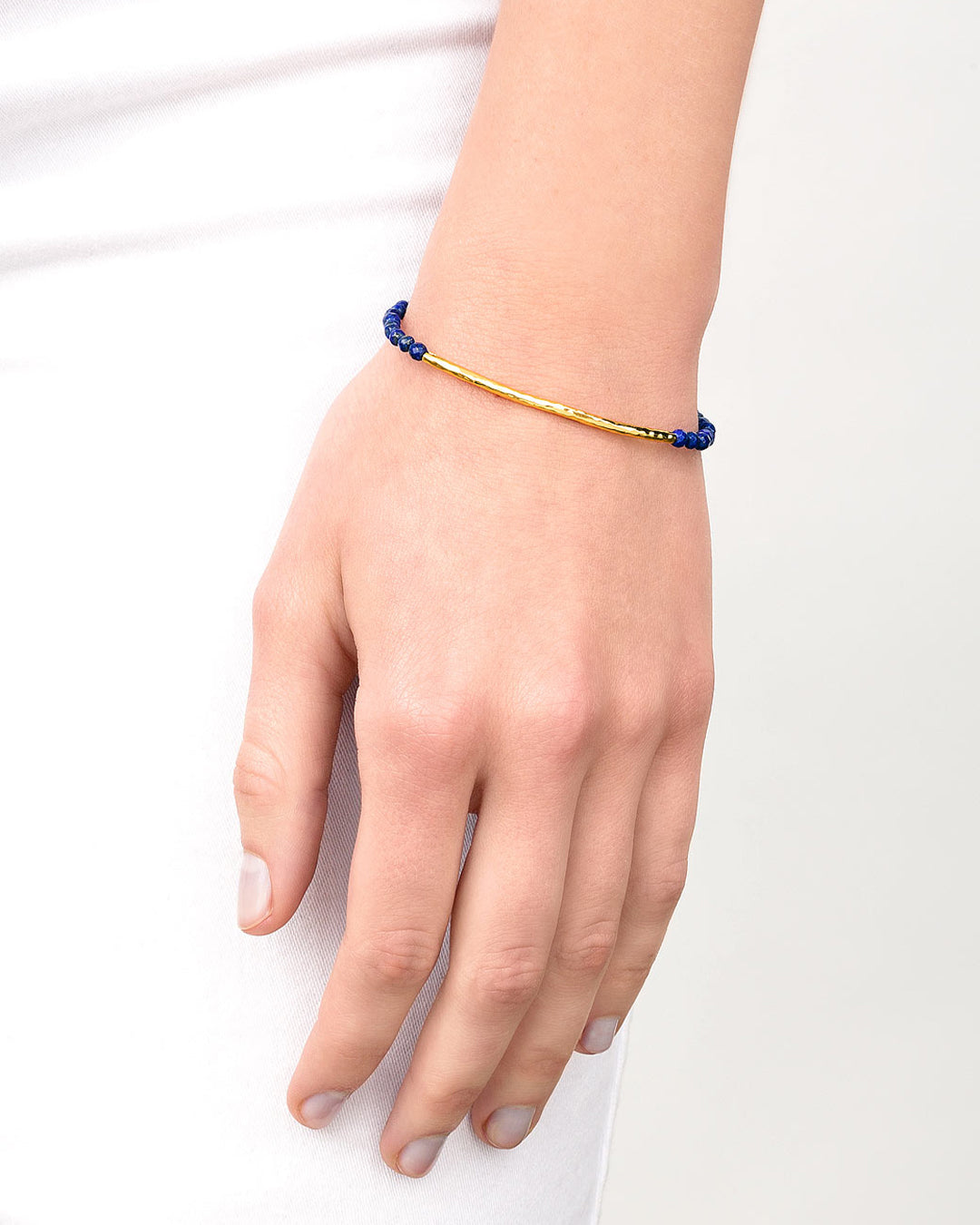 Power Gemstone Bracelet For Wisdom || option::18k Gold Plated, Lapis