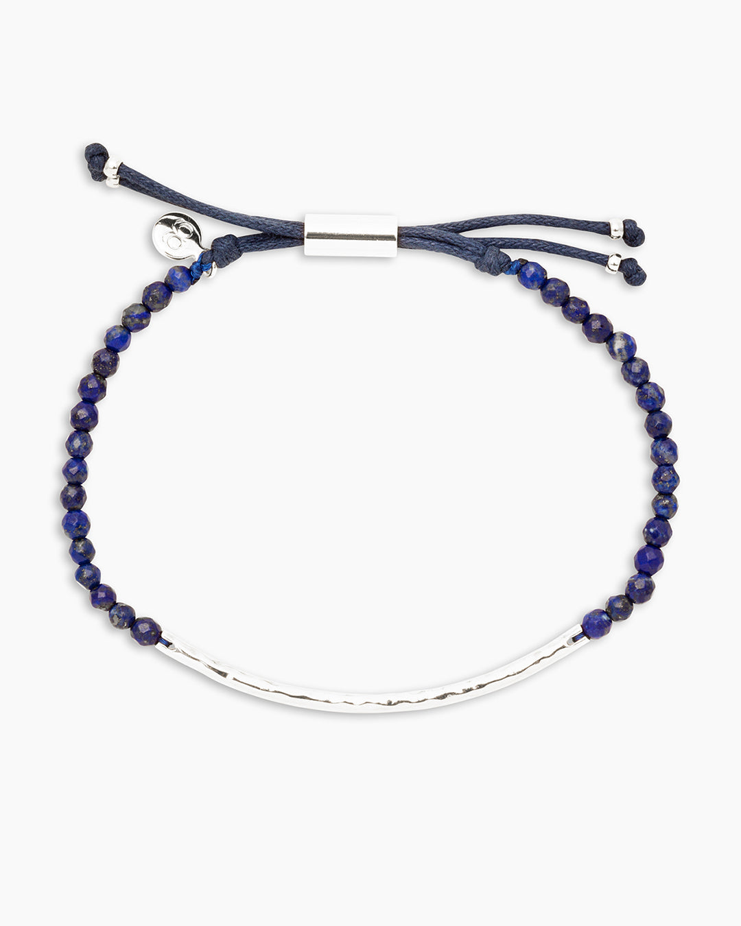 Power Gemstone Bracelet For Wisdom || option::Silver Plated, Lapis