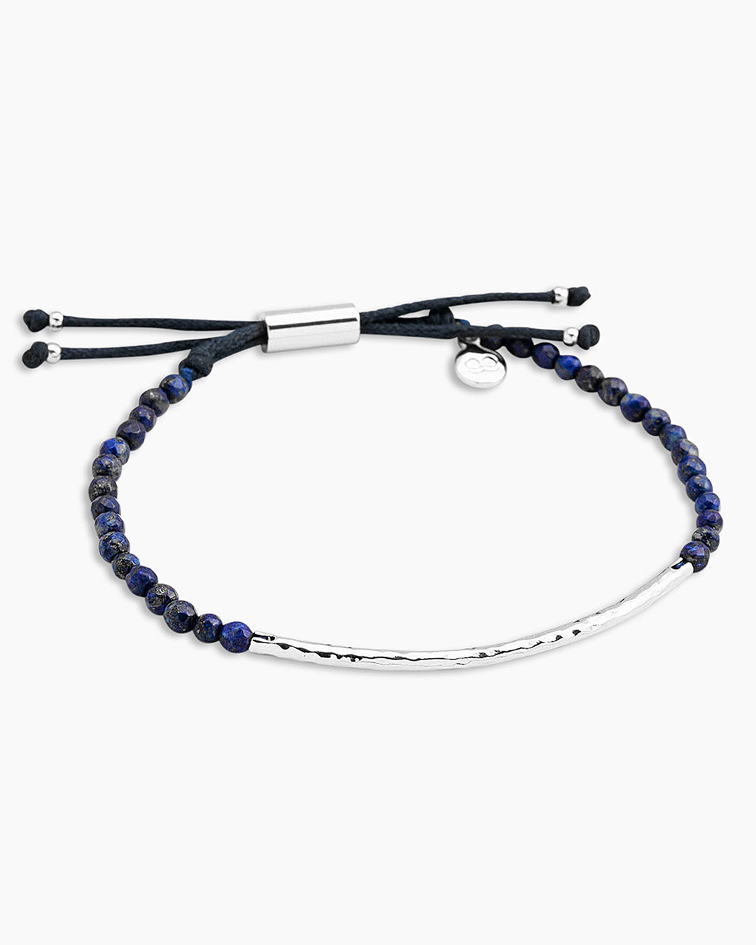 Power Gemstone Bracelet For Wisdom || option::Silver Plated, Lapis - Wisdom